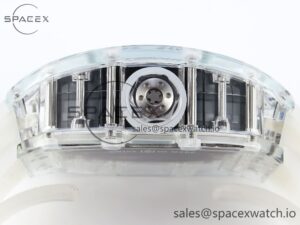 Richard Mille RM035 Transparent RMF Best Edition Skeleton Dial on Translucent Rubber Strap Clone RMUL2 - Image 13