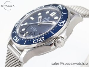 Omega Seamaster 300M 42mm James Bond 60th anniversary VSF Best Edition on Mesh Bracelet A8806 - Image 8