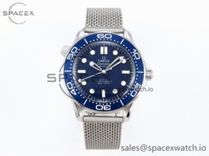 Omega Seamaster 300M 42mm James Bond 60th anniversary VSF Best Edition on Mesh Bracelet A8806