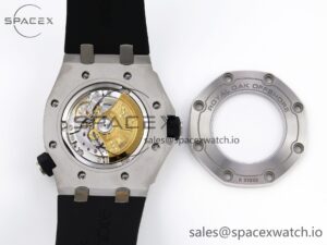 Audermars Piguet Royal Oak Offshore Diver 15710 ZF 1:1 Best Edition Black Dial on Black Rubber Strap SA3120 Super Clone V2 - Image 17