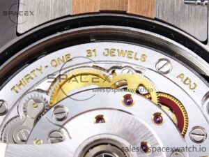 Rolex DateJust 36 SS/RG 126231 VSF 1:1 Best Edition 904L Steel Gray Dial Green Roman Marker on Jubilee Bracelet VS3235 - Image 22