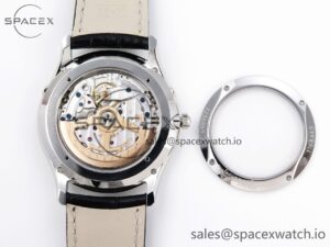Aeger-Lecoultre Master Ultra Thin Moon 1368420 SS ZF 1:1 Best Edition White Dial on Black Leather Strap SA925 Super Clone V2 - Image 13