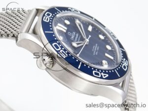 Omega Seamaster 300M 42mm James Bond 60th anniversary VSF Best Edition on Mesh Bracelet A8806 - Image 7