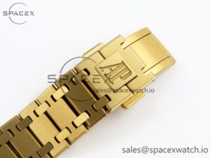 Audermars Piguet Royal Oak 39mm 15202 YG IPF 1:1 Best Edition YG Textured Dial on YG Bracelet A2121 - Image 26