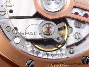 Audermars Piguet Lady Royal Oak 33mm RG 8F 1:1 Best Edition Blue Dial Diamonds Bezel on RG Bracelet Swiss Quartz - Image 19