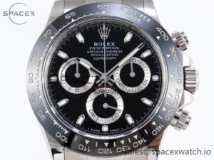 DAYTONA 116500 APSF 1:1 BEST EDITION BLACK DIAL ON SS BRACELET SH4130 - Image 2