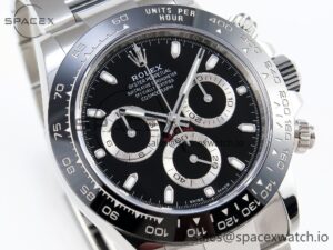 DAYTONA 116500 APSF 1:1 BEST EDITION BLACK DIAL ON SS BRACELET SH4130 - Image 3