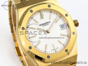Audermars Piguet Royal Oak 39mm 15202 YG IPF 1:1 Best Edition White Textured Dial on YG Bracelet A2121 - Image 3
