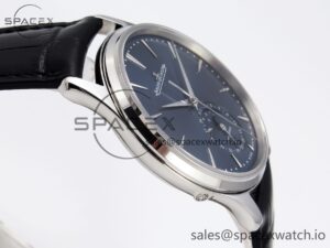 Jaeger-Lecoultre Master Ultra Thin Moon 1368420 SS ZF 1:1 Best Edition Blue Dial on Black Leather Strap SA925 Super Clone V2 - Image 8