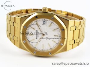 Audermars Piguet Royal Oak 39mm 15202 YG IPF 1:1 Best Edition White Textured Dial on YG Bracelet A2121 - Image 5