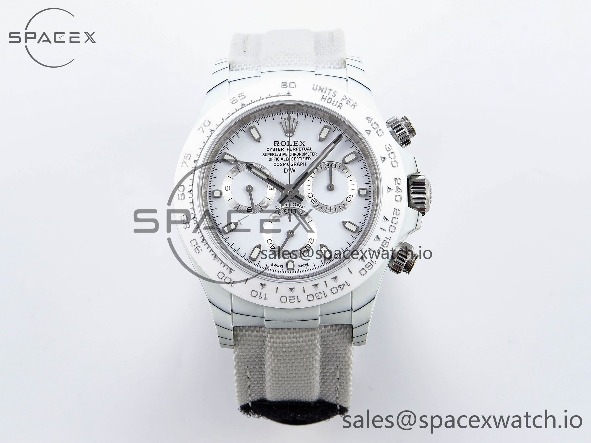 1 (49) Rolex Daytona 40mm FC/NY White Dial DIWF A7750 - Image 1