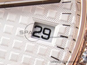 Audermars Piguet Lady Royal Oak 33mm RG 8F 1:1 Best Edition White Dial Diamonds Bezel on RG Bracelet Swiss Quartz - Image 10