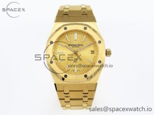 Audermars Piguet Royal Oak 39mm 15202 YG IPF 1:1 Best Edition YG Textured Dial on YG Bracelet A2121