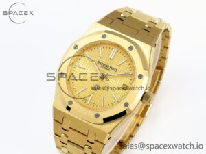 Audermars Piguet Royal Oak 39mm 15202 YG IPF 1:1 Best Edition YG Textured Dial on YG Bracelet A2121 - Image 4