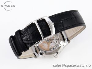 Aeger-Lecoultre Master Ultra Thin Moon 1368420 SS ZF 1:1 Best Edition White Dial on Black Leather Strap SA925 Super Clone V2 - Image 12