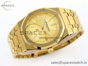 Audermars Piguet Royal Oak 39mm 15202 YG IPF 1:1 Best Edition YG Textured Dial on YG Bracelet A2121 - Image 6