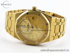 Audermars Piguet Royal Oak 39mm 15202 YG IPF 1:1 Best Edition YG Textured Dial on YG Bracelet A2121 - Image 5