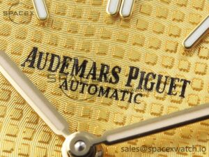 Audermars Piguet Royal Oak 39mm 15202 YG IPF 1:1 Best Edition YG Textured Dial on YG Bracelet A2121 - Image 9