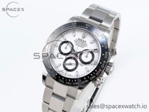 ROLEX DAYTONA 116500 APSF 1:1 BEST EDITION WHITE DIAL ON SS BRACELET SH4130 - Image 4