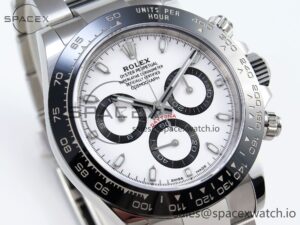 ROLEX DAYTONA 116500 APSF 1:1 BEST EDITION WHITE DIAL ON SS BRACELET SH4130 - Image 3