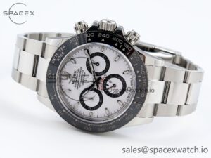 ROLEX DAYTONA 116500 APSF 1:1 BEST EDITION WHITE DIAL ON SS BRACELET SH4130 - Image 5