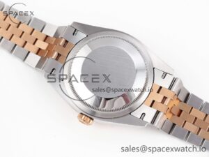 Rolex DateJust 36 SS/RG 126231 VSF 1:1 Best Edition 904L Steel Gray Textured Diamonds Dial on Jubilee Bracelet VS3235 - Image 16
