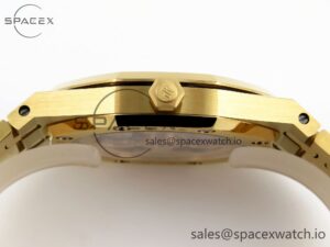 Audermars Piguet Royal Oak 39mm 15202 YG IPF 1:1 Best Edition Blue Textured Dial on YG Bracelet A2121 - Image 14