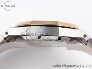 Audermars Piguet Lady Royal Oak 33mm SS/RG 8F 1:1 Best Edition White Dial on SS/RG Bracelet Swiss Quartz - Image 12