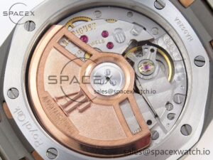 Audermars Piguet Lady Royal Oak 33mm SS/RG 8F 1:1 Best Edition White Dial on SS/RG Bracelet Swiss Quartz - Image 16