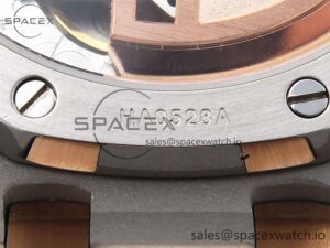 Audermars Piguet Lady Royal Oak 33mm SS/RG 8F 1:1 Best Edition White Dial on SS/RG Bracelet Swiss Quartz - Image 21