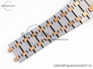 Audermars Piguet Lady Royal Oak 33mm SS/RG 8F 1:1 Best Edition White Dial on SS/RG Bracelet Swiss Quartz - Image 22