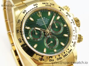 Rolex Daytona 116508 APSF 1:1 Best Edition Green Dial on YG Bracelet SH4130 - Image 3