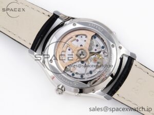 Jaeger-Lecoultre Master Ultra Thin Moon 1368420 SS ZF 1:1 Best Edition Blue Dial on Black Leather Strap SA925 Super Clone V2 - Image 13