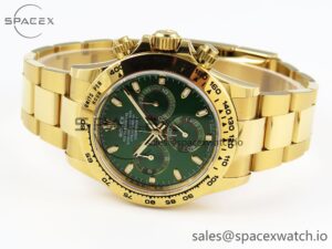 Rolex Daytona 116508 APSF 1:1 Best Edition Green Dial on YG Bracelet SH4130 - Image 5