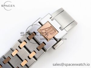 Audermars Piguet Lady Royal Oak 33mm SS/RG 8F 1:1 Best Edition White Dial on SS/RG Bracelet Swiss Quartz - Image 23