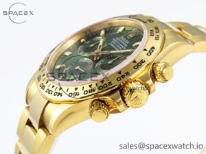 Rolex Daytona 116508 APSF 1:1 Best Edition Green Dial on YG Bracelet SH4130 - Image 7