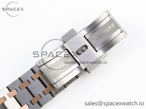 Audermars Piguet Lady Royal Oak 33mm SS/RG 8F 1:1 Best Edition White Dial on SS/RG Bracelet Swiss Quartz - Image 24