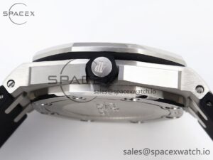 Audermars Piguet Royal Oak Offshore Diver 15703 ZF 1:1 Best Edition Black Dial on Black Rubber Strap SA3120 Super Clone V2 - Image 14