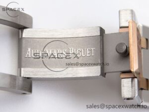 Audermars Piguet Lady Royal Oak 33mm SS/RG 8F 1:1 Best Edition White Dial on SS/RG Bracelet Swiss Quartz - Image 28