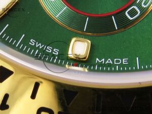 Rolex Daytona 116508 APSF 1:1 Best Edition Green Dial on YG Bracelet SH4130 - Image 9