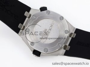 Audermars Piguet Royal Oak Offshore Diver 15703 ZF 1:1 Best Edition Black Dial on Black Rubber Strap SA3120 Super Clone V2 - Image 16