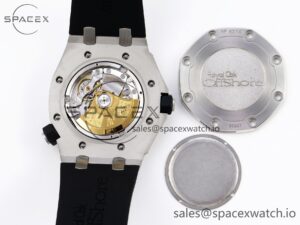 Audermars Piguet Royal Oak Offshore Diver 15703 ZF 1:1 Best Edition Black Dial on Black Rubber Strap SA3120 Super Clone V2 - Image 17