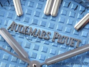 AUDEMARS PIGUET ROYAL OAK 34MM SS BF BEST EDITION ICE BLUE DIAL DIAMONDS BEZEL ON SS BRACELET A5800 - Image 9