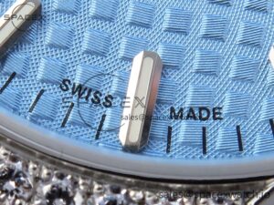 AUDEMARS PIGUET ROYAL OAK 34MM SS BF BEST EDITION ICE BLUE DIAL DIAMONDS BEZEL ON SS BRACELET A5800 - Image 11