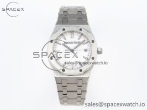 AUDEMARS PIGUET ROYAL OAK 34MM SS BF BEST EDITION WHITE DIAL ON SS BRACELET A5800