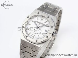 AUDEMARS PIGUET ROYAL OAK 34MM SS BF BEST EDITION WHITE DIAL ON SS BRACELET A5800 - Image 4