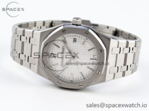 AUDEMARS PIGUET ROYAL OAK 34MM SS BF BEST EDITION WHITE DIAL ON SS BRACELET A5800 - Image 5