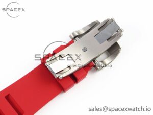 Richard Mille RM035 BLACK CARBON SONIC BEST EDITION SKELETON DIAL ON RED RUBBER STRAP CLONE RMUL2 - Image 27