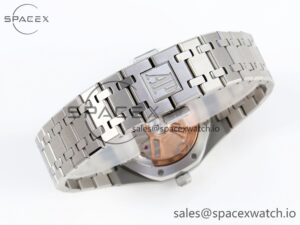 AUDEMARS PIGUET ROYAL OAK 34MM SS BF BEST EDITION ICE BLUE DIAL DIAMONDS BEZEL ON SS BRACELET A5800 - Image 14