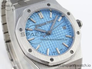 AUDEMARS PIGUET ROYAL OAK 34MM SS BF BEST EDITION ICE BLUE DIAL ON SS BRACELET A5800 - Image 3